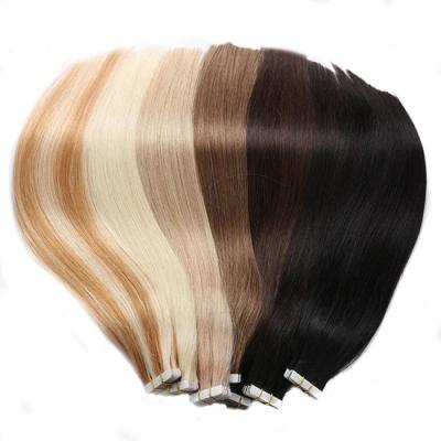 China Salon Natural Looking Hair Extensions Full Cuticle Double Sided Adhesive In Bulk for sale