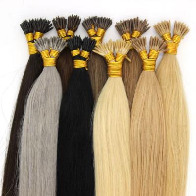 Chine 99J brun clair bande épaisse dans les extensions de cheveux 14-24 pouces 50 brins de colle pré-liée Stick vrai cheveu humain à vendre