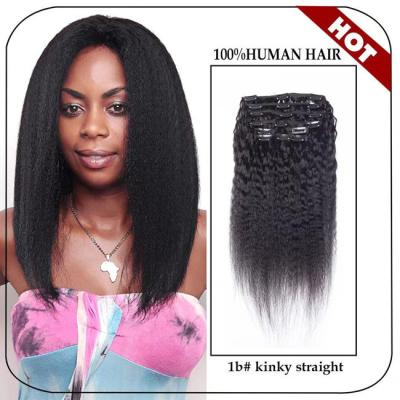 China Kinky Curly Drawstring Clip In Afro Weave Hair Extensions African American OEM for sale