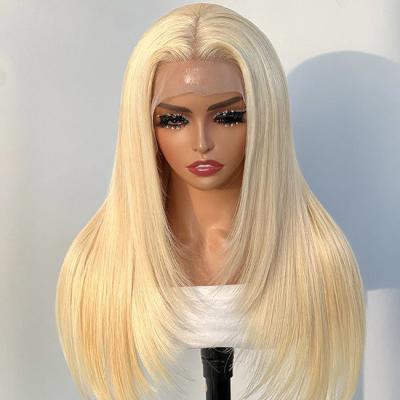 China 100% Virgin 613 Blonde pruik 13x6 13x4 HD Full Lace Frontal Te koop