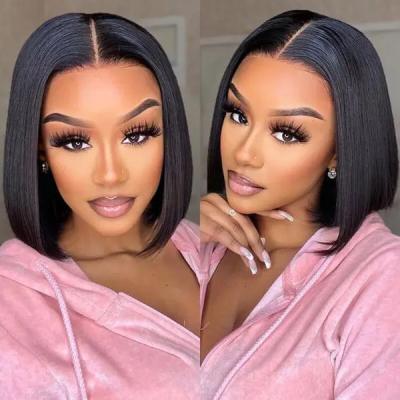 China Afro Curly 100% Human hair non Synthetic Short Machine Made Human Hair Pixie Wig For Black Women for sale