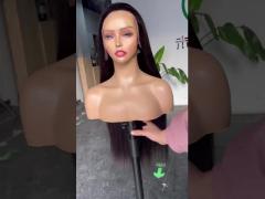 Straight Front HD Lace Glueless Wig Pre Cut Human Hair Ready To Go 10A