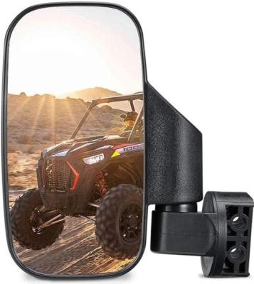 China Aluminum UTV Side Mirrors With 1.75-2inch Roll Bar Cage 360 ​​Rotate Adjustable UTV Mirrors Compatible For Polaris RZR Kawasaki for sale