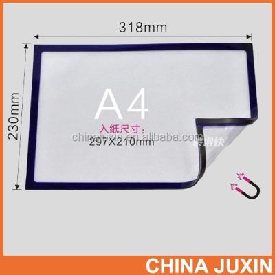 China Colorful Checkbook Frame A4 Magnet Holder Pocket for sale