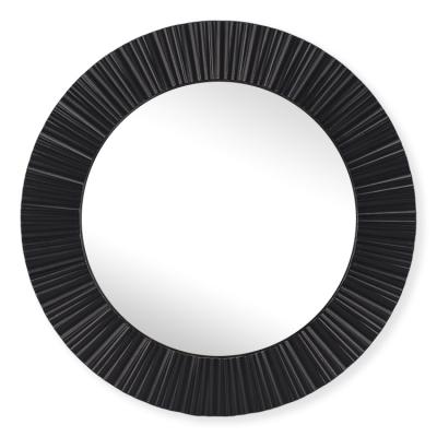 China Wholesale Cheap Factory Wholesale Round Mirror Minimalist White Decorative Wall Mirror for sale