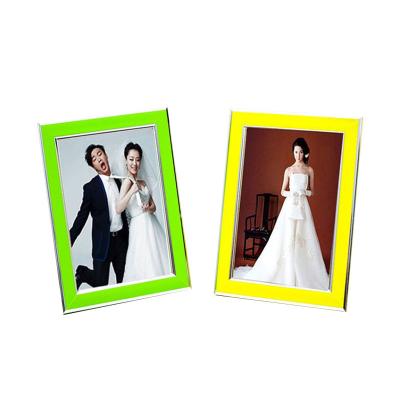 China Custom High Quality Fashionable Matte Candy Color Mini Film Family Photo Frame for sale