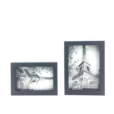 China Black Home Decor MDF Decor Decoration Picture Display Photo Desk Frames Eco-Friendly Durable Wooden 5x7 for sale