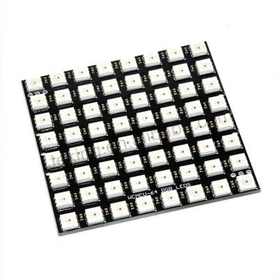 China High Quality 8x8 WS2812 5050 RGB LED Module Board WS2812 64-bit for sale