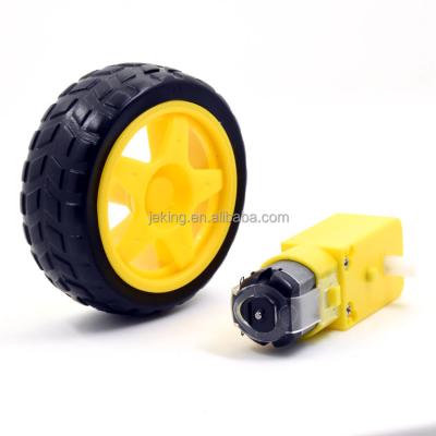 China High Quality Rubber Chassis Accessories Car Wheels Accessories Chassis Smart Robot Car Rubber Motor Wheels for sale