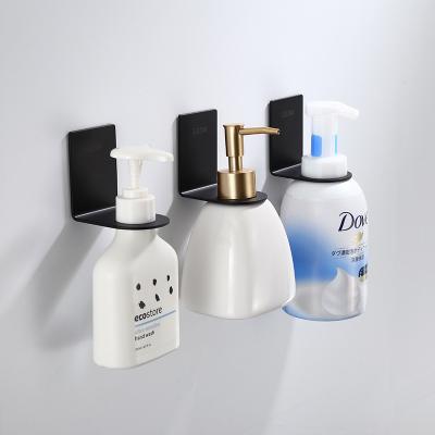 China Wall Mounted Type No Drilling Adhesive Wall Mount Bathroom Liquid Soap Dispenser Holder Soap Bottle Holder SUS304 Stainless Steel for sale