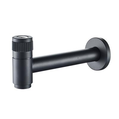 China 304 Stainless Steel Modern Black Single Cold Water Faucet Single Cold Faucet for sale