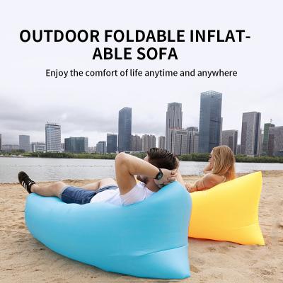 China Hybrid Type Laying Products Inflatable Sofa Camping Lazy Bag 3 Season Sleeping Bag Inflatable Air Bed Sofa Couch for sale