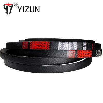 China Material of Construction Shops Better Quality Heat Resistant than Professional Tooth-wrapped Rubber Triangle V Wrap Belt for sale