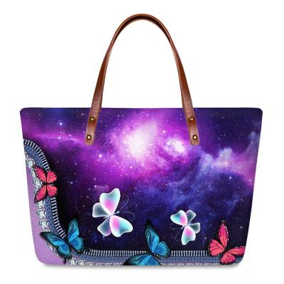 China High Quallity Imported eco friendly durable waterproof butterfly tote bag for women with custom logo for sale