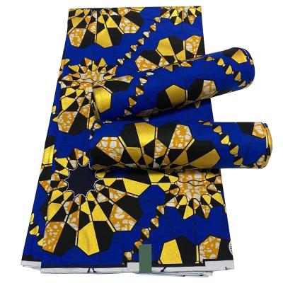 China Anti-Static African Ankara and Kitenge Style 100% African Cotton Wax Print Hollandais Fabrics Clothing Dress Fabric for sale