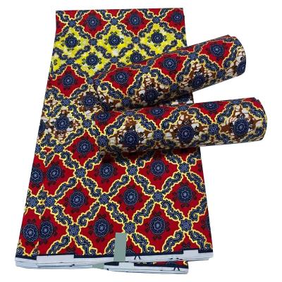 China Wax Block Print Polyester/Cotton Ankara Java Waterproof Wholesale African Kente Style Fabric Clothing And Dress Textile for sale