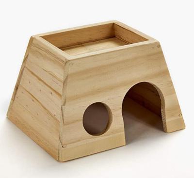 China Rustic Professional Medium Factory Customization Pet Wooden Hamster Animal House for sale