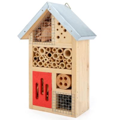 China Best Selling Butterfly Bee Insect Nautical Outdoor Garden Hotel Wooden Insect House for sale