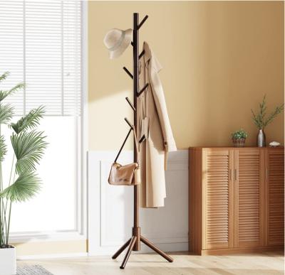 China Bathroom Custom High Quality Hat Bags Stand Clothes Wooden Coat Rack Free for sale