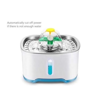 China Automatic Excessive Pet Cat Automatic Water Fountain Low Water Level Protection With LED Window for sale