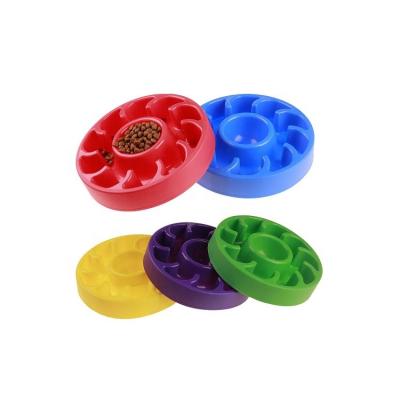 China Sustainable Dog Eating Anti Choking Non Slip Puzzle Plate Bowl Slow Feeder for sale