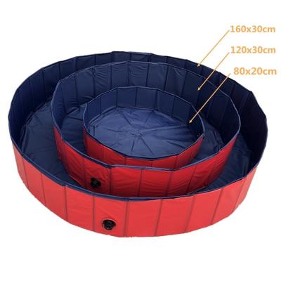 China 80 Cm PVC Sustainable Portable Folding Dog Swimming Tub For Small Dogs for sale