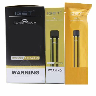 Chine niveau jetable des souffles 7ml 5% des kits 1800 de démarreur de cigarette du stylo E de 950mAh Vape à vendre