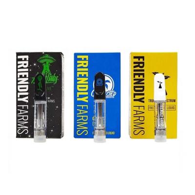 China Ceramic Tip Glass E Cigarette Atomizer 1.0ml Cartridge 4x2.0mm With Package Box for sale