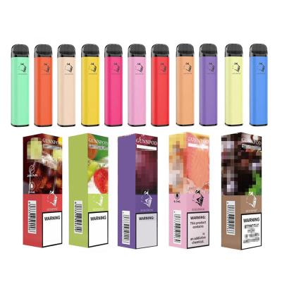 중국 2000 퍼프 오일 전자 담배 1250mAh 8ml 미리 채워진 일회용 전자담배 펜 판매용