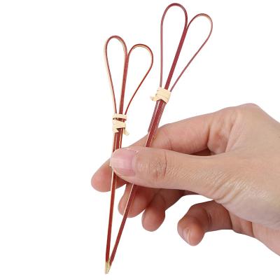 China Disposable High Quality Wholesale Fruit Picks Wooden Lovely Umbrella Picks At Lower Price for sale