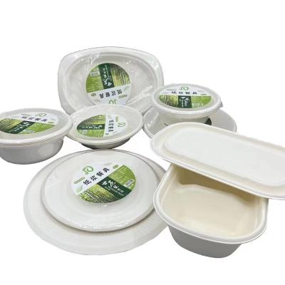 China Disposable Food Grade Material Round Plastic Plates White Lunch Plate Microwave Safe Round Disposable Dinner Plate for sale