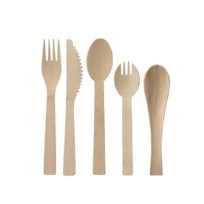 China Disposable Degradable Biodegradable Wooden Tableware Environmental Protection Disposable Bamboo Cutlery for sale