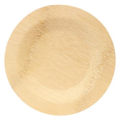 China Disposable Eco-friendly Biodegradable Hot Selling Natural Wood Square Round Shape Wooden Dinner Plate for Kitchen Food Tray Rack for sale