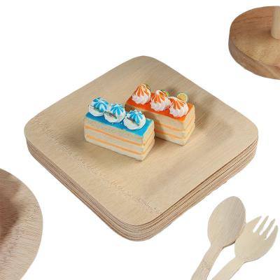 China Disposable Eco-friendly Biodegradable Free Sample Bamboo  Plate Feeding Set Wholesale Biodegradable New Design Bamboo Baby Plates for sale