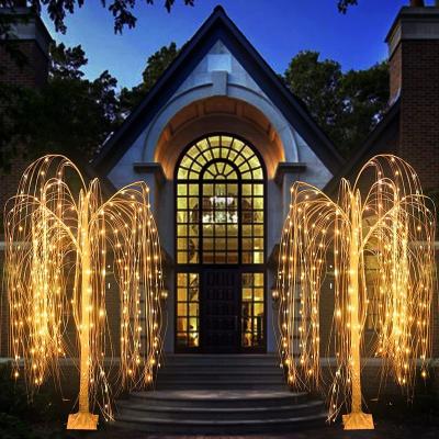 China Outdoor Indoor Decoration Pop Up Artificial Led Weeping Willow Lights Outdoor For Home Decor Holiday Lighting Mobile APP Control Led Christmas Lights for sale