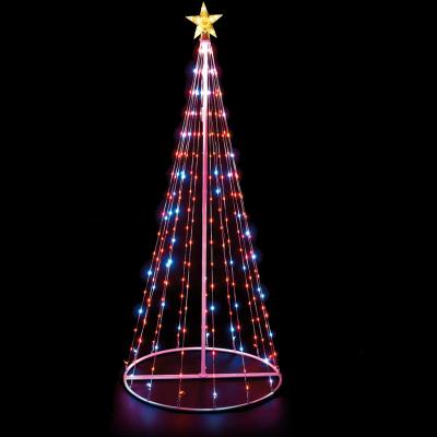 China Star Topper Flagpole Christmas Tree Lights Holiday Lighting dreamlight app control Smart RGB/remoter RGB led linterna for magic for sale