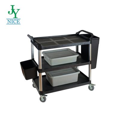 China Wine Industrial Commercial Serving Cart Restaurant Cart Mobile Food Service Cart for sale