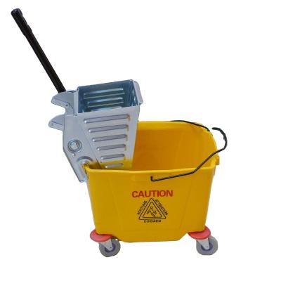 China 2021 viable new design metal broom wringer with handle engineering construction cleaning broom wringer for sale