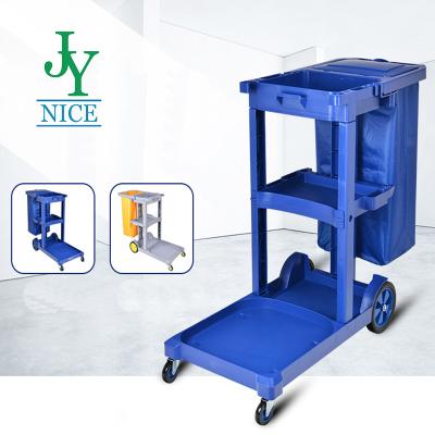 China Eco - Friendly Universal Dining Cart Hotel Room Service Cleaning Cart for sale