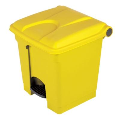 China Sustainable Plastic Trash Can l Pedal Bin Rubbermaid Plastic Sanitary Waste Bin for sale