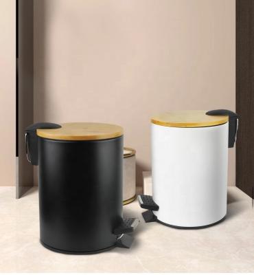 China Sustainable Metal Waste Bin Desktop Bathroom Stainless Steel Mini Trash Can for sale