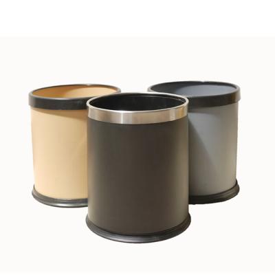 China Sustainable Yellow Trash Can Waste Without Lid Modern Compost Bin Brown Bin for sale