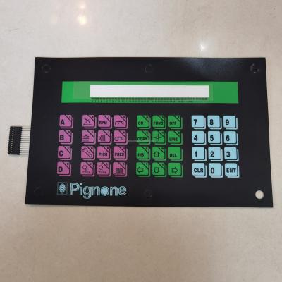 China Weaving Machinery Textile Loom FAST-R Spare Parts PATTERN Membrane Switch Panel Keypad for sale