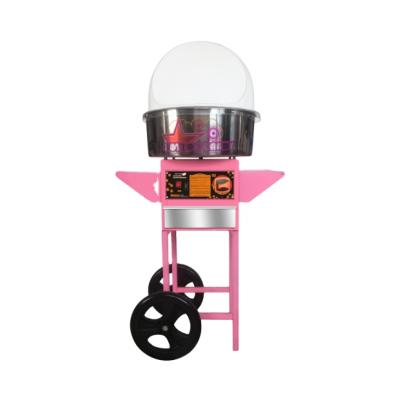 China Commercial snack food snack equipment gas cotton candy machine with trolley WY-782&VC-200 for sale