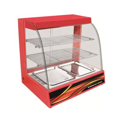 China Commercial Glass Food Warmer CE Proved Glass Food Warmer Display Showcase BV-808 for sale