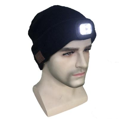 China COMMON USB Rechargeable Music LED Unisex Hat for Skiing Camping Bikes /Answering Calls/Listening to Music for sale