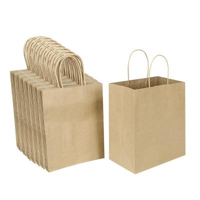 China Recyclable Recycled White Kraft Paper Gifts Paper Bags for sale