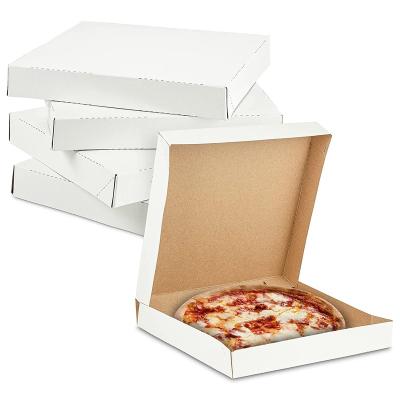 China REDPAC Recyclable 12 Inch Eco Friendly White Kraft Paper Food Grade Pizza Packaging Boxes for sale