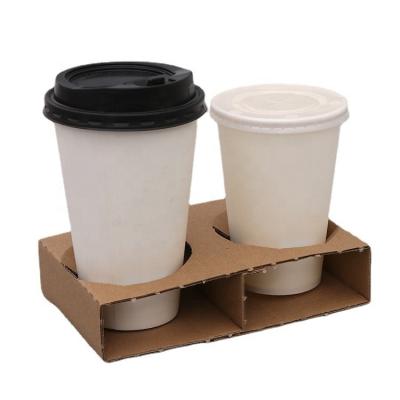 China Drink Take Out Cup Carrier Corrugated Cup Holder Tray for sale