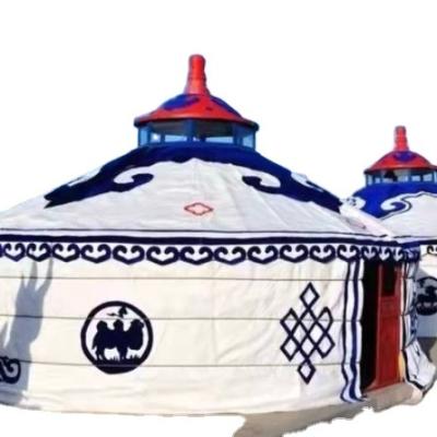 China Diagonal Tying Type Mongolian Yurt Multi-Stage Yurt Tent Tent Tent Steel Frame for sale